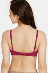 Rosaline Everyday Double Layered Non Wired 3/4th Coverage T-Shirt Bra - Fuchsia Pink — thumbnail 2